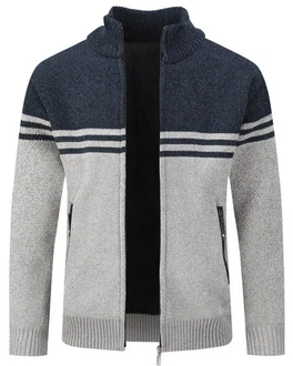 Allthemen Cardigan mit Stehkragen