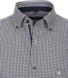 CASAMODA Langarmhemd Comfort Fit Hellblau/Dunkelblau/Grau/Blau