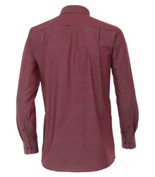 CASAMODA Langarmhemd Comfort Fit Dunkelrot/Rot/Bordeaux
