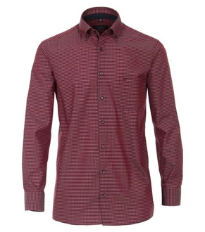 CASAMODA Langarmhemd Comfort Fit Dunkelrot/Rot/Bordeaux CASAMODA Langarmhemd Comfort Fit Dunkelrot/Rot/Bordeaux