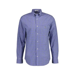 Langarmhemd 3000120 Herren Regular Poplin Gingham Hemd