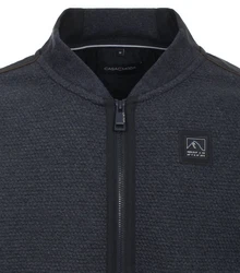 CASAMODA Sweatjacke Dunkelblau/Dunkelgrau/Grau