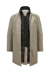 Milestone Langmantel MSChicago Khaki/Beige/Braun
