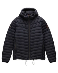 Napapijri Steppjacke mit Kapuze LAPAZ (1-St) Schwarz/Dunkelblau/Grau/Blau