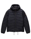 Napapijri Steppjacke mit Kapuze LAPAZ (1-St) Schwarz/Dunkelblau/Grau/Blau