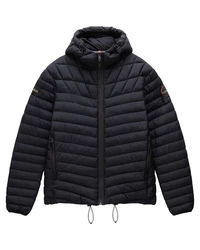 Napapijri Steppjacke mit Kapuze LAPAZ (1-St) Schwarz/Dunkelblau/Grau/Blau