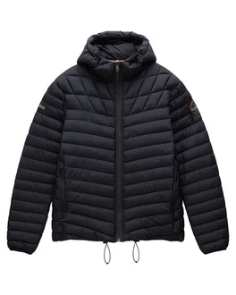 Napapijri Steppjacke mit Kapuze LAPAZ (1-St) Schwarz/Dunkelblau/Grau/Blau