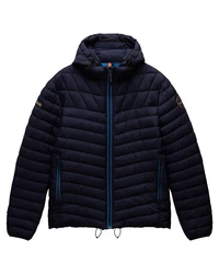 Napapijri Steppjacke mit Kapuze LAPAZ (1-St) Dunkelblau/Blau