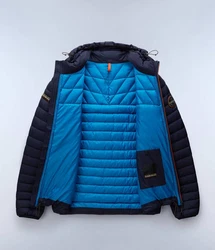 Napapijri Steppjacke mit Kapuze LAPAZ (1-St) Dunkelblau/Blau