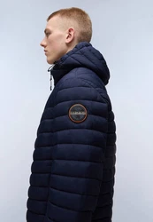 Napapijri Steppjacke mit Kapuze LAPAZ (1-St) Dunkelblau/Blau