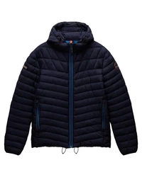 Napapijri Steppjacke mit Kapuze LAPAZ (1-St) Dunkelblau/Blau