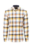 Fynch-Hatton T-Shirt Langarmhemd Kentkragen Gelb/Mischfarben/Rot