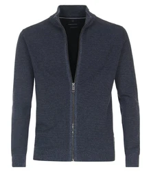 CASAMODA Strickjacke Dunkelblau/Grau