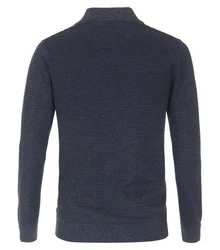 CASAMODA Strickjacke Dunkelblau/Grau