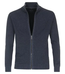 CASAMODA Strickjacke Dunkelblau/Grau