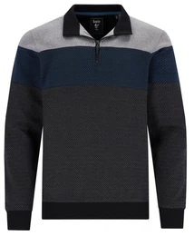 Sweatshirt Herren Troyer (1-tlg) modisches Design