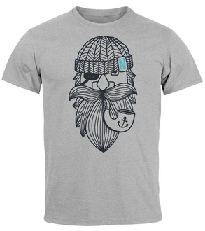 Neverless Print-Shirt Herren T-Shirt Seemann Bart Seefahrer Nordisch Maritim Neverless Print-Shirt Herren T-Shirt Seemann Bart Seefahrer Nordisch Maritim
