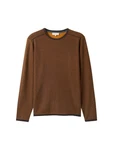 TOM TAILOR Strickpullover Braun/Orange/Dunkelbraun