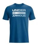 Under Armour T-Shirt Team Issue Wordmark Blau/Hellblau/Rot/Dunkelblau