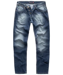 Regular-fit-Jeans Herren Jeans Stonewashed Blau RC-2343