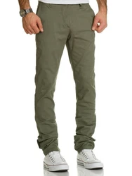 REPUBLIX Chinohose Regular Slim-Fit ANDREW (Jeans Hose) Khaki/Dunkelgrün