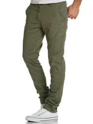 REPUBLIX Chinohose Regular Slim-Fit ANDREW (Jeans Hose) Khaki/Dunkelgrün