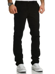 REPUBLIX Chinohose Regular Slim-Fit ANDREW (Jeans Hose) Schwarz/Khaki