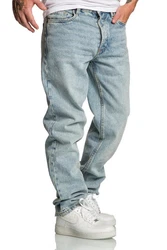 Amaci&Sons Weite Jeans BOX HILL 90s Straight Jeans Blau/Hellblau/Grau