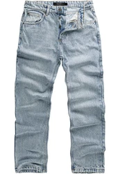 Amaci&Sons Weite Jeans BOX HILL 90s Straight Jeans Blau/Hellblau/Grau