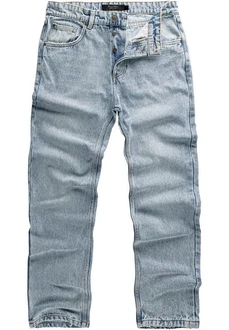 Amaci&Sons Weite Jeans BOX HILL 90s Straight Jeans Blau/Hellblau/Grau