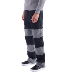 Denim House Relax-fit-Jeans Lässige Designer Baggy Jeans Relaxed Fit HIP HOP Schwarz