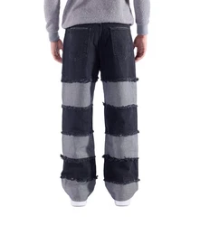 Denim House Relax-fit-Jeans Lässige Designer Baggy Jeans Relaxed Fit HIP HOP Schwarz