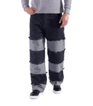 Denim House Relax-fit-Jeans Lässige Designer Baggy Jeans Relaxed Fit HIP HOP Schwarz