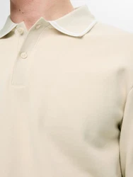 SELECTED HOMME Poloshirt SLHCLEMENTS DETAIL Weiß/Khaki/Beige/Orange/Braun