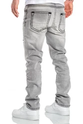 Amaci&Sons Stretch-Jeans Columbus Herren Regular Slim Denim Hose 