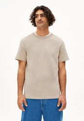 Armedangels T-Shirt MAARKOS Beige/Khaki/Braun