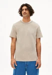 Armedangels T-Shirt MAARKOS Beige/Khaki/Braun
