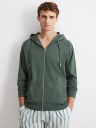 Marc O'Polo Kapuzensweatshirt Heavy Jersey Dunkelgrün/Grün