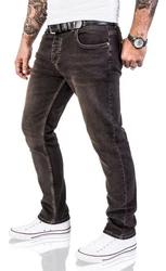 Lorenzo Loren Regular-fit-Jeans Herren Regular Fit (326) dunkelgrau (LL-326)
