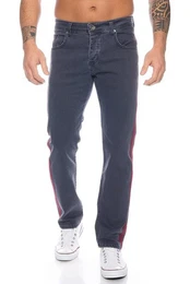 Regular-fit-Jeans Herren Jeans Stonewashed Dunkelgrau RC-2114