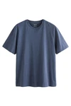 Next Essential T-Shirt mit Rundhalsausschnitt Grau/Dunkelblau/Blau