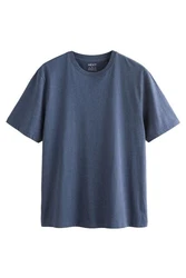 Next Essential T-Shirt mit Rundhalsausschnitt Grau/Dunkelblau/Blau