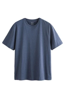 Next Essential T-Shirt mit Rundhalsausschnitt Grau/Dunkelblau/Blau