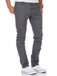 Amaci&Sons Herren Slim Fit Chino Hose Jeans 7100 Khaki/Dunkelgrün/Dunkelgrau