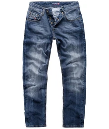 Regular-fit-Jeans Herren Jeans Stonewashed Blau RC-2357