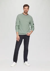 s.Oliver Strickpullover Grün/Dunkelgrün/Hellgrün