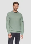 s.Oliver Strickpullover Grün/Dunkelgrün/Hellgrün