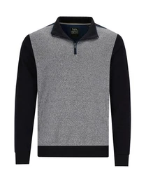 Sweatshirt strukturiertes Sweatshirt mit Kngurutaschen