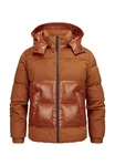 Milestone Steppjacke MSNaples Braun/Orange/Rot