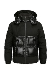 Steppjacke MSNaples mit Logo Badge